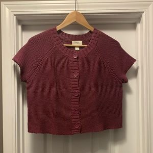 Ann Taylor LOFT chunky short sleeve sweater